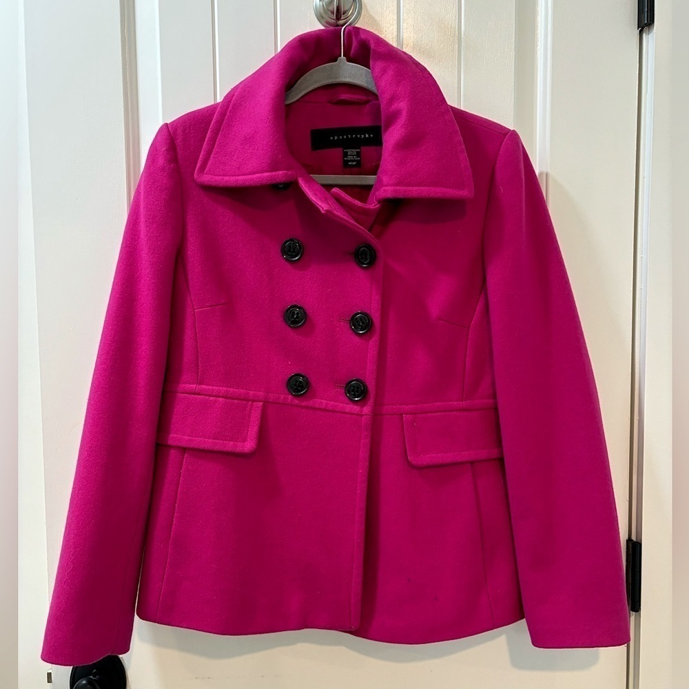 Apostrophe - Barbie Pink Wool Blend Blazer - Medium